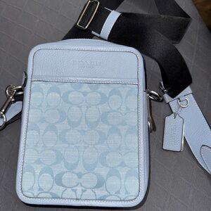 Coach Sky Blue Men's Messenger Bag